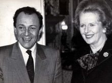 Michel Rocard et Margaret Thatcher