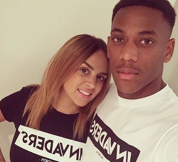 Samantha et Anthony Martial