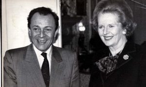 Michel Rocard et Margaret Thatcher