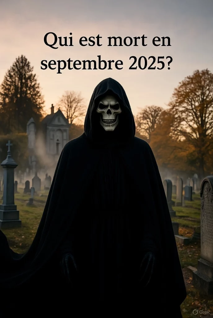 Qui est mort en septembre 2025 ?